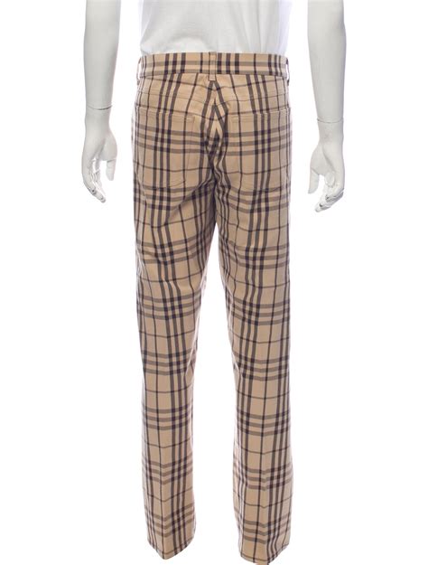 burberry plaid pants replica|burberry print pants men's.